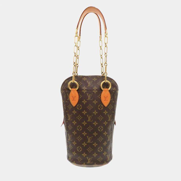 Pre Owned Louis Vuitton Karl Lagerfeld Punching Baby Monogram Shoulder Bag