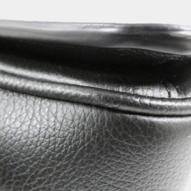 Pre Owned Louis Vuitton Oxford Black Leather Shoulder Bag
