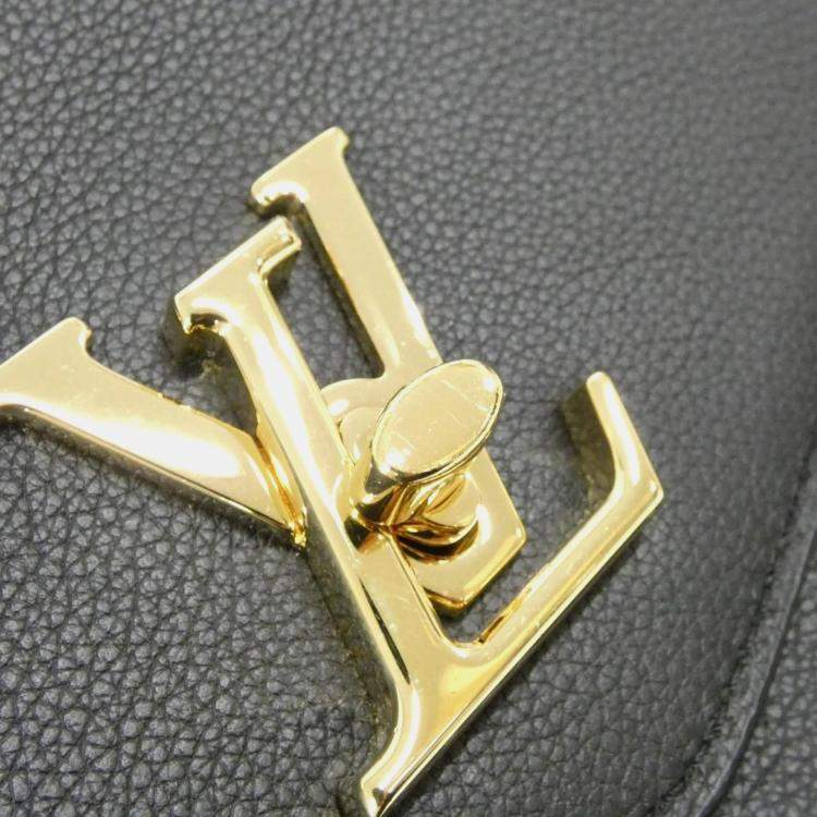 Pre Owned Louis Vuitton Oxford Black Leather Shoulder Bag