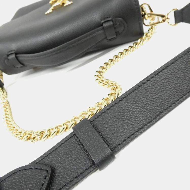 Pre Owned Louis Vuitton Oxford Black Leather Shoulder Bag