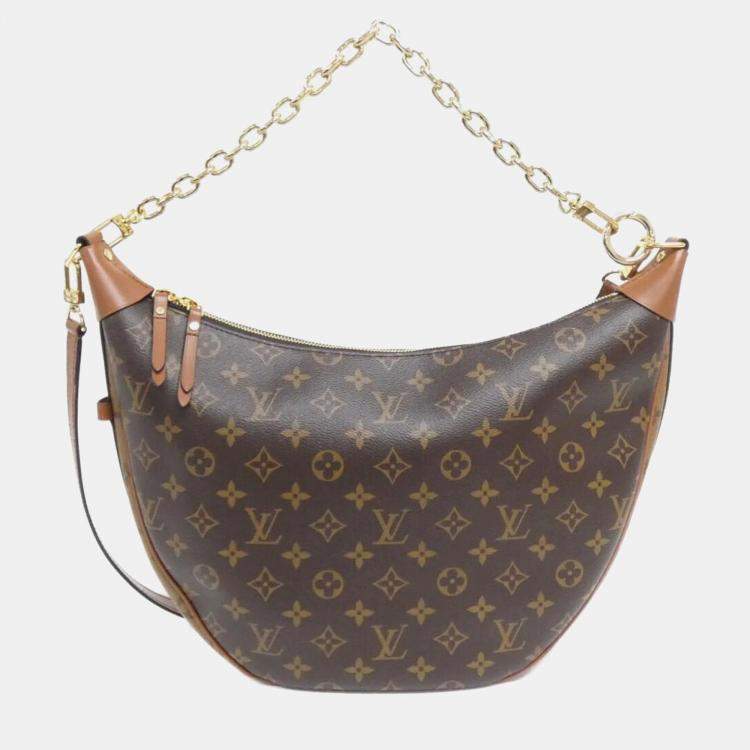 Pre Owned Louis Vuitton Loop Monogram Reverse Canvas Hobo Bag