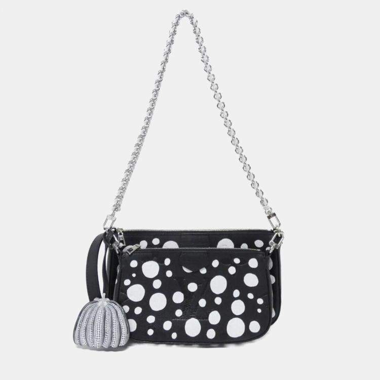 Pre Owned Louis Vuitton Multi Pochette Accessoires Black Monogram Empreinte Leather Shoulder Bag