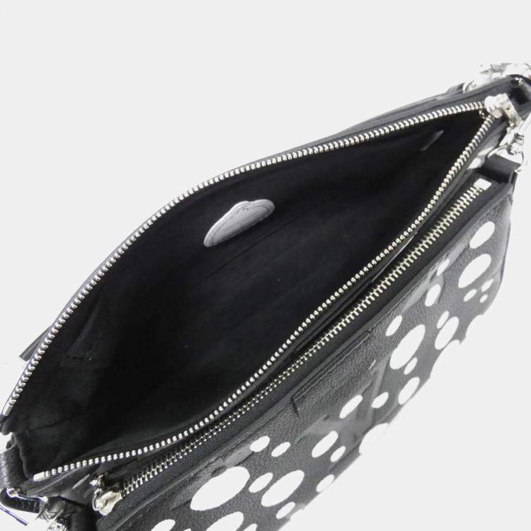 Pre Owned Louis Vuitton Multi Pochette Accessoires Black Monogram Empreinte Leather Shoulder Bag