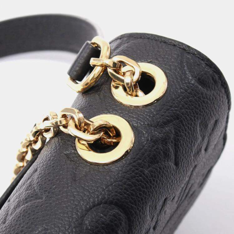 Pre Owned Louis Vuitton Marceau Black Monogram Empreinte Leather Shoulder Bag