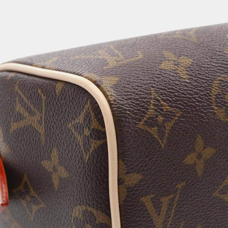 Pre Owned Louis Vuitton Speedy Bandouliere 20 Brown Monogram Canvas Shoulder Bag