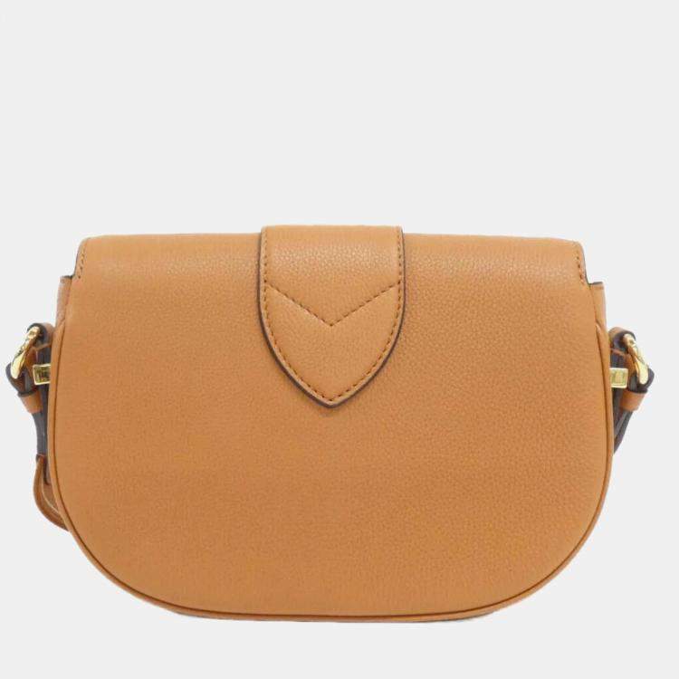 Pre Owned Louis Vuitton Pont Neuf Soft MM Sienne Leather Shoulder Bag