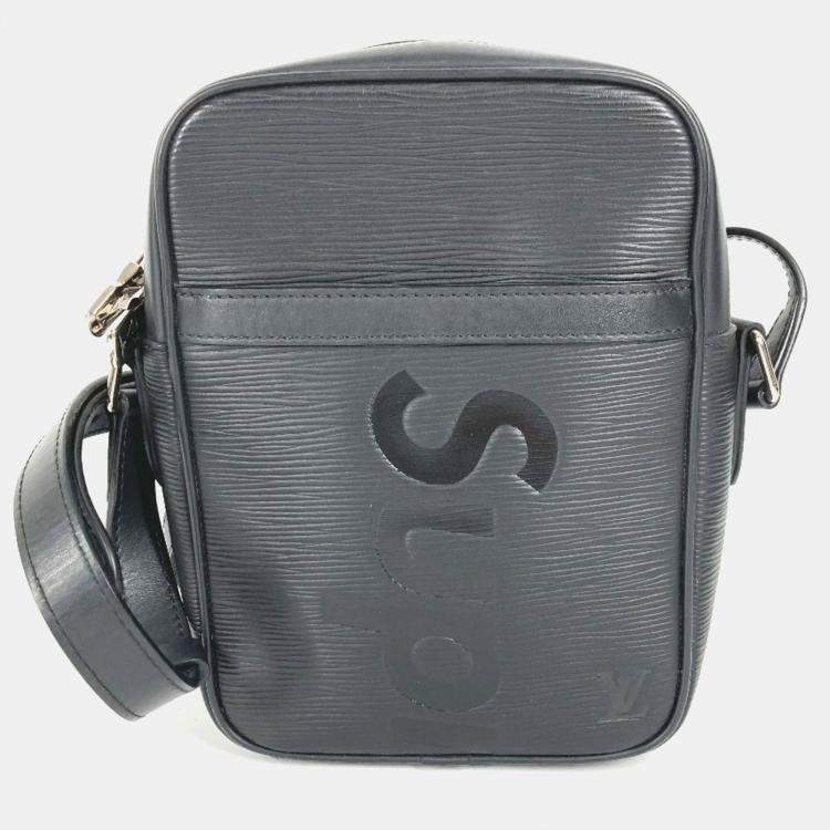 Pre Owned Louis Vuitton Danube Black Epi Leather Crossbody Bag