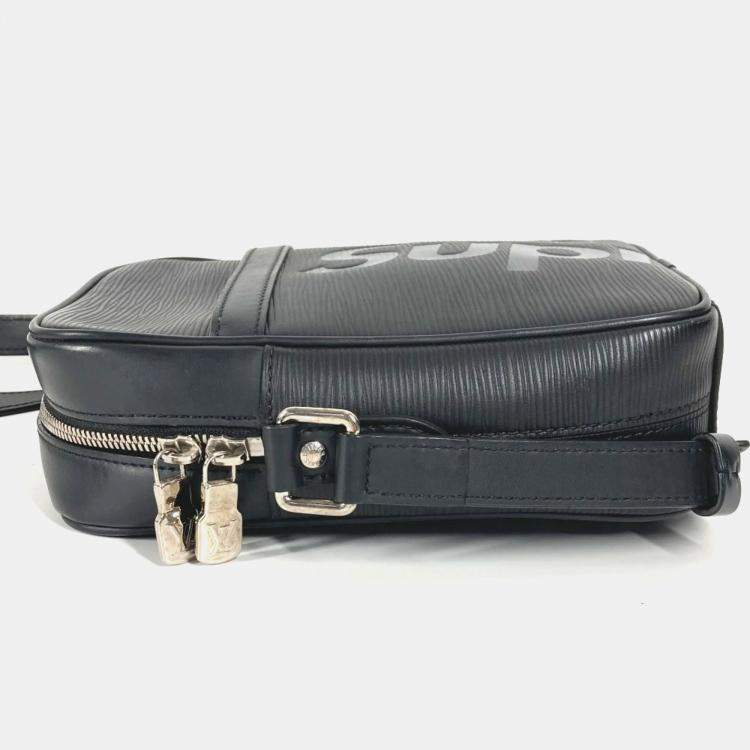 Pre Owned Louis Vuitton Danube Black Epi Leather Crossbody Bag