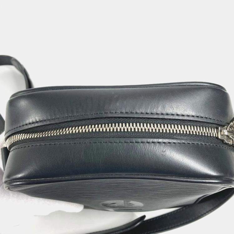 Pre Owned Louis Vuitton Danube Black Epi Leather Crossbody Bag