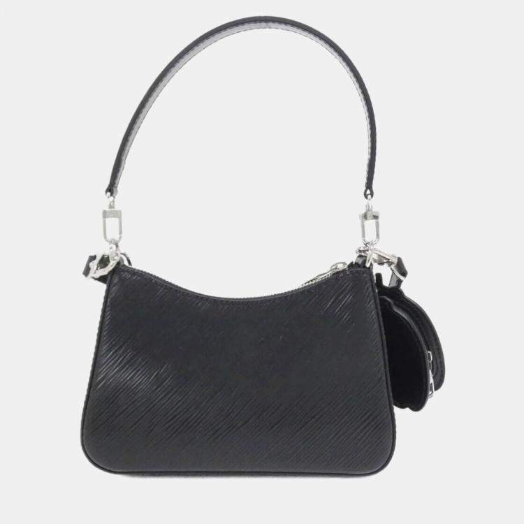 Pre Owned Louis Vuitton Marellini Black Epi Leather Shoulder Bag
