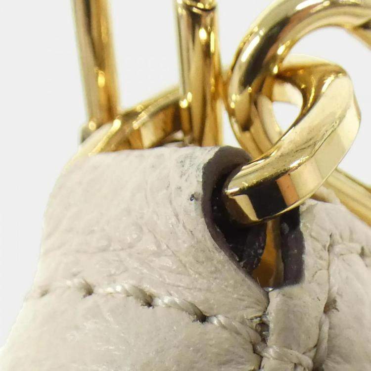 Pre Owned Louis Vuitton Multi Pochette Cream Monogram Empreinte Leather Shoulder Bag