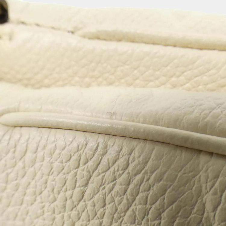 Pre Owned Louis Vuitton Multi Pochette Cream Monogram Empreinte Leather Shoulder Bag