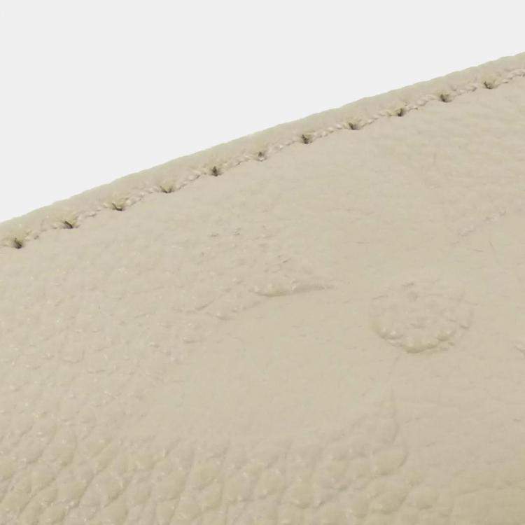 Pre Owned Louis Vuitton Multi Pochette Cream Monogram Empreinte Leather Shoulder Bag
