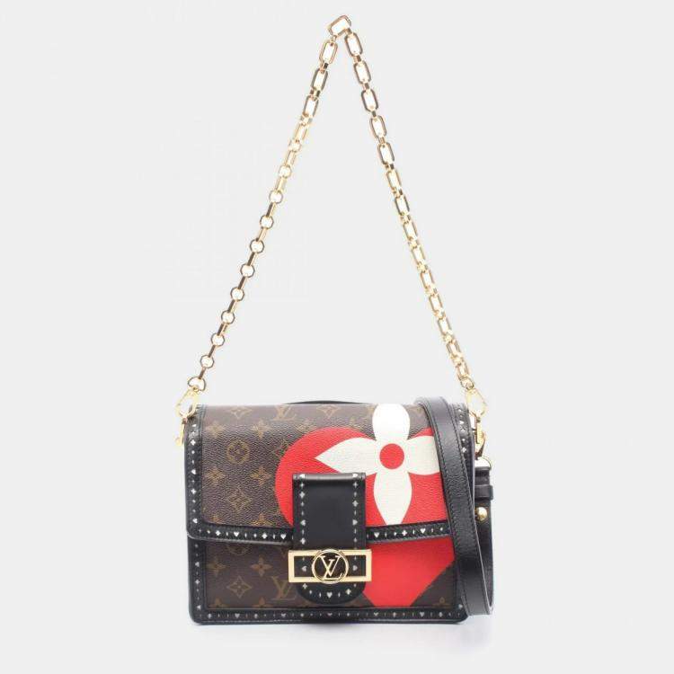 Pre Owned Louis Vuitton Dauphine MM Multicolor Game On Monogram Canvas Shoulder Bag
