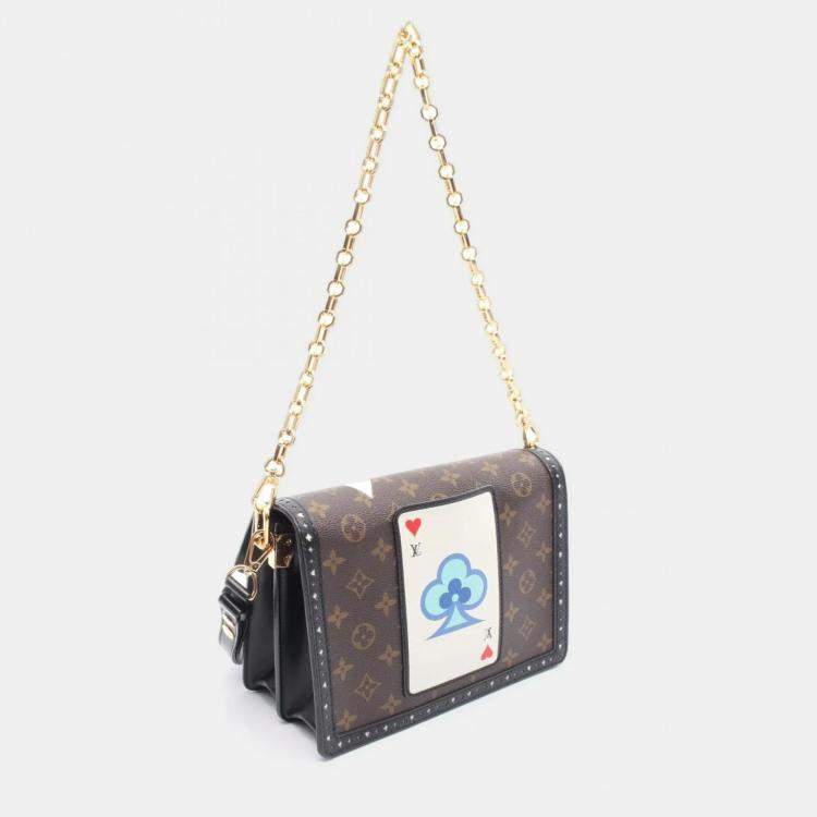 Pre Owned Louis Vuitton Dauphine MM Multicolor Game On Monogram Canvas Shoulder Bag