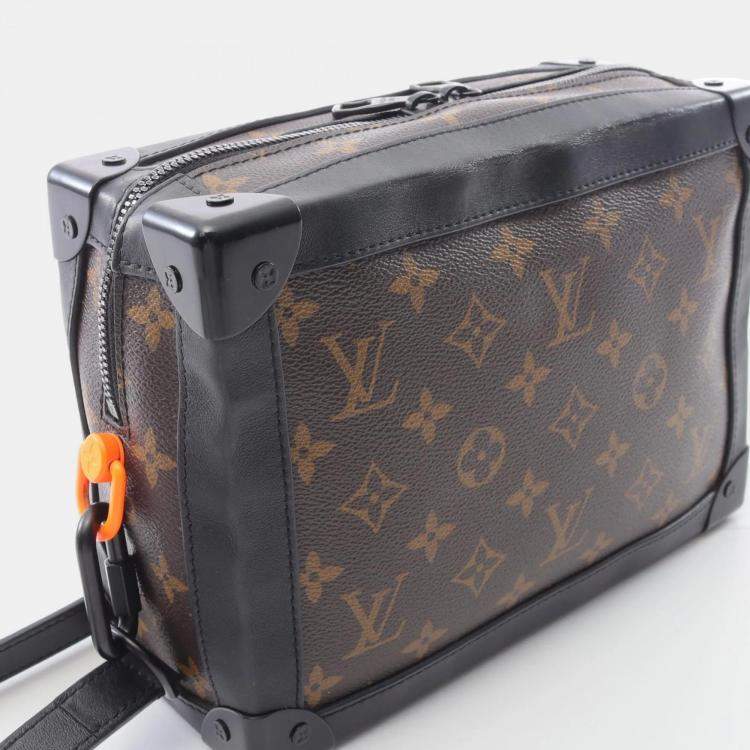 Pre Owned Louis Vuitton Soft Trunk Brown Solar Ray Monogram Canvas Leather Shoulder Bag