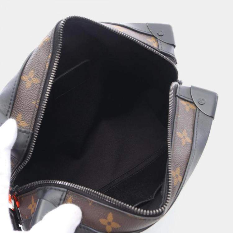 Pre Owned Louis Vuitton Soft Trunk Brown Solar Ray Monogram Canvas Leather Shoulder Bag