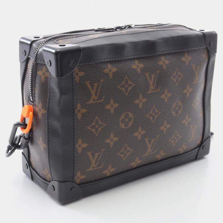 Pre Owned Louis Vuitton Soft Trunk Brown Solar Ray Monogram Canvas Leather Shoulder Bag