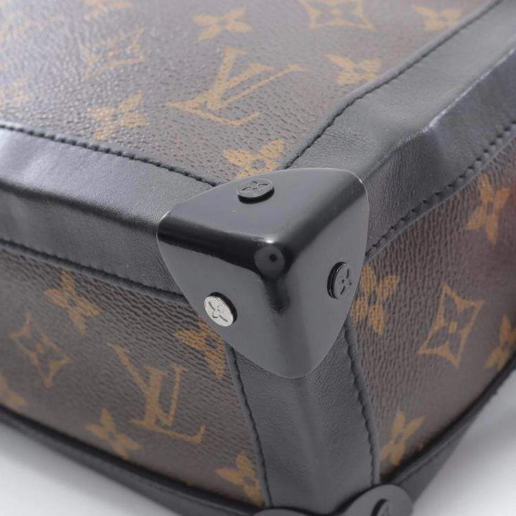 Pre Owned Louis Vuitton Soft Trunk Brown Solar Ray Monogram Canvas Leather Shoulder Bag
