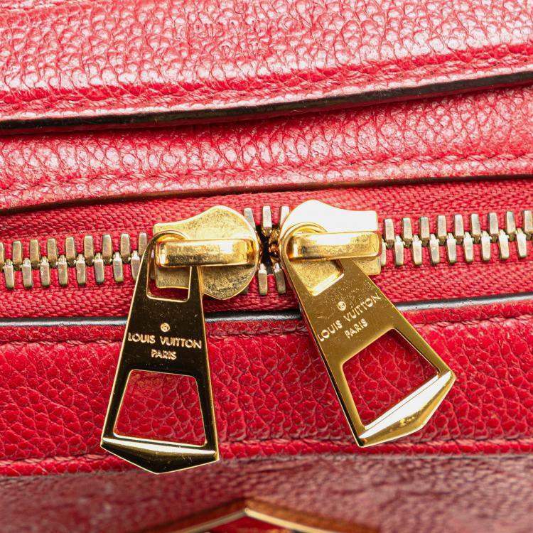 Pre Owned Louis Vuitton Red Monogram Empreinte Saintonge