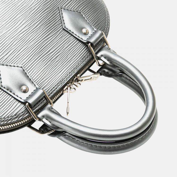 Pre Owned Louis Vuitton Silver Epi Alma BB