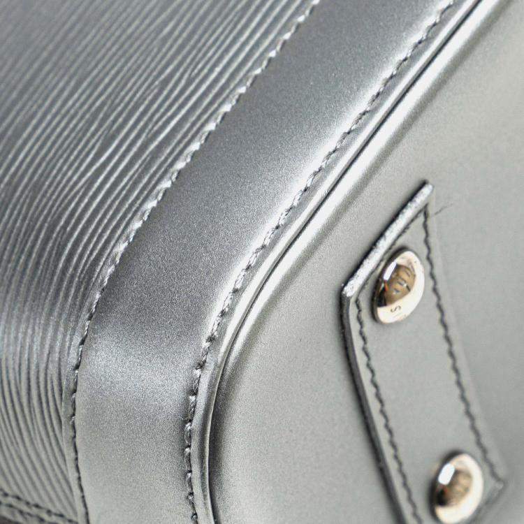 Pre Owned Louis Vuitton Silver Epi Alma BB