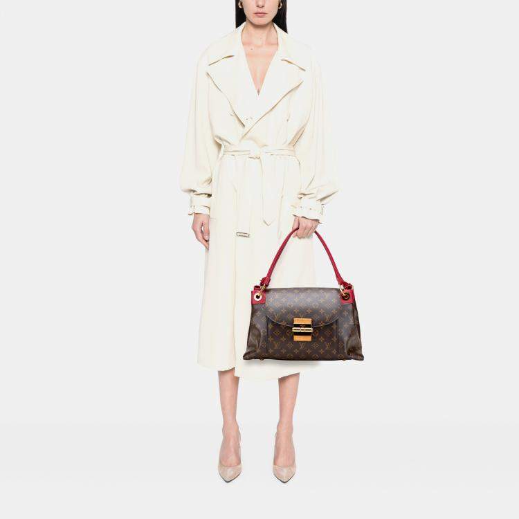 Pre Owned Louis Vuitton Brown Monogram Olympe MM