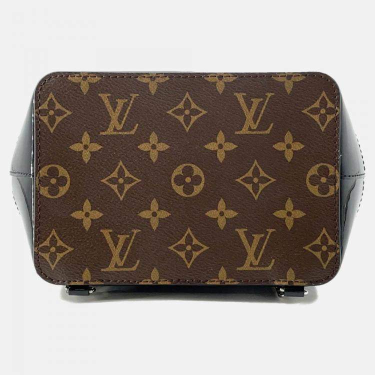 Pre Owned Louis Vuitton Hot Springs Noir Monogram Patent Leather Backpack