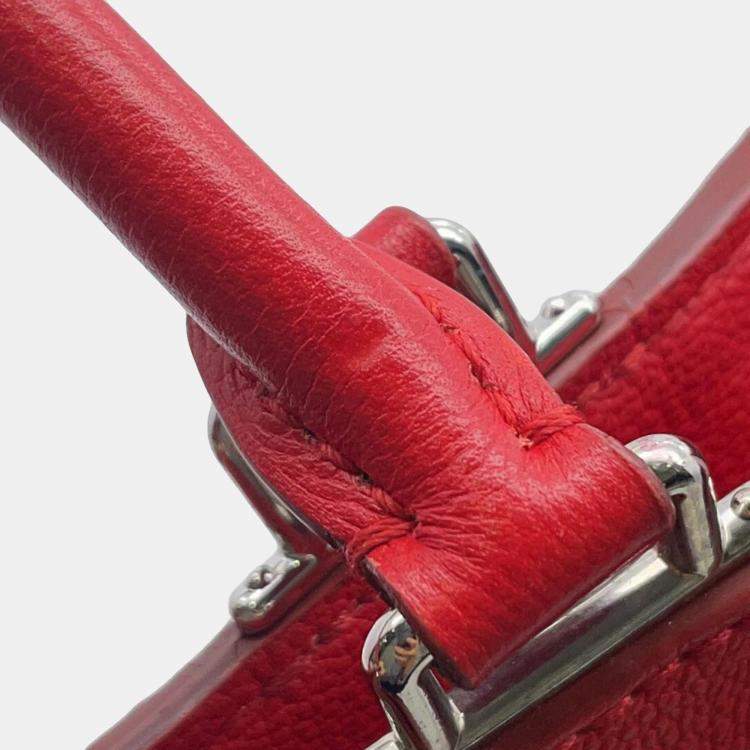 Pre Owned Louis Vuitton Very Zip Tote Ruby Monogram Leather Handbag