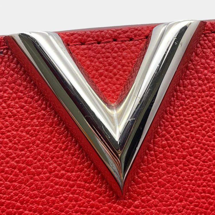 Pre Owned Louis Vuitton Very Zip Tote Ruby Monogram Leather Handbag