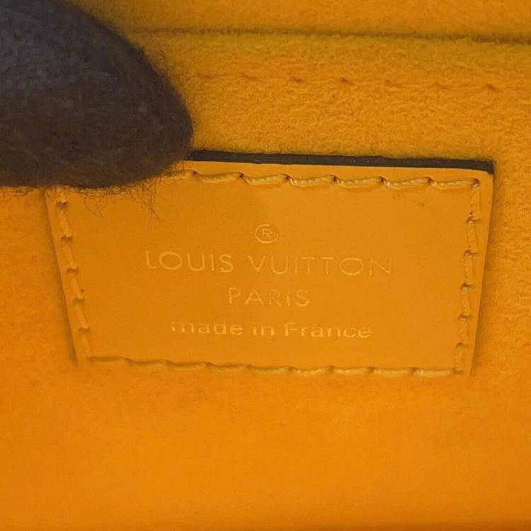 Pre Owned Louis Vuitton Alma Mini Citron Epi Leather Chain Bag