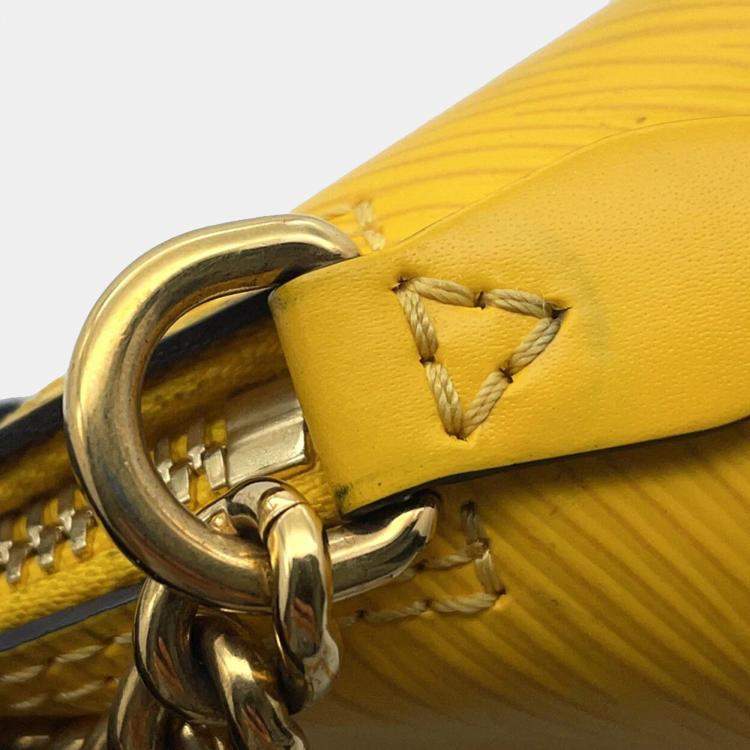 Pre Owned Louis Vuitton Alma Mini Citron Epi Leather Chain Bag
