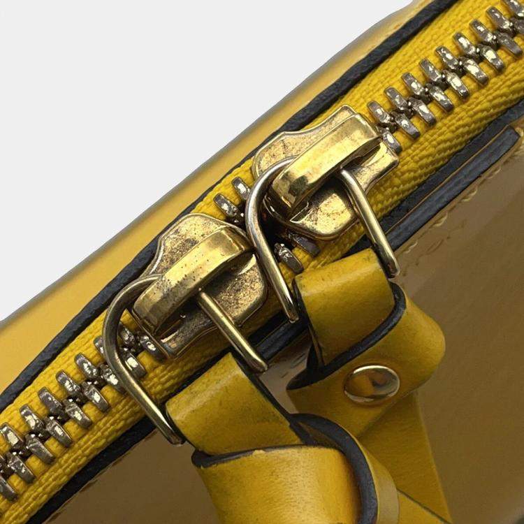 Pre Owned Louis Vuitton Alma Mini Citron Epi Leather Chain Bag