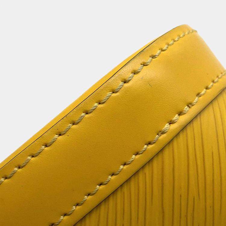 Pre Owned Louis Vuitton Alma Mini Citron Epi Leather Chain Bag