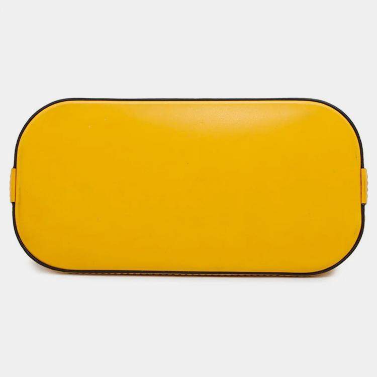 Pre Owned Louis Vuitton Alma Mini Citron Epi Leather Chain Bag