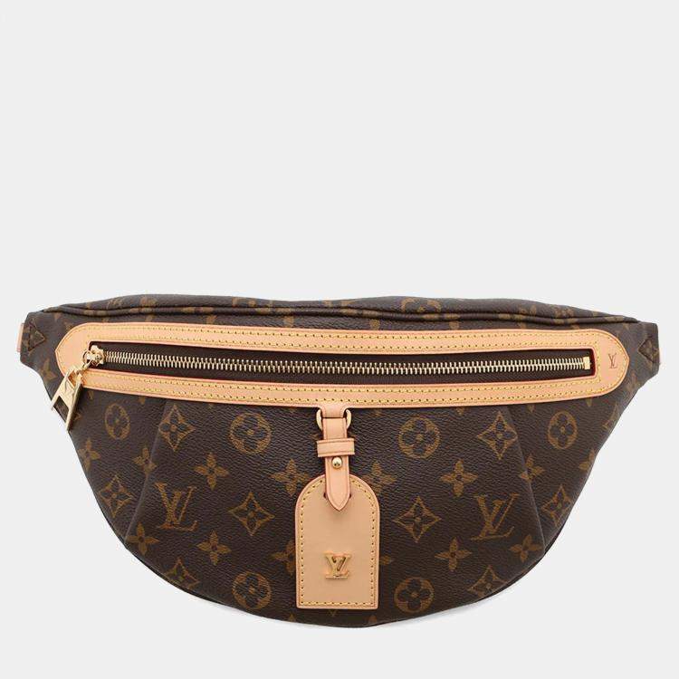 Pre Owned Louis Vuitton High Rise Ivory Monogram Canvas Bum Bag