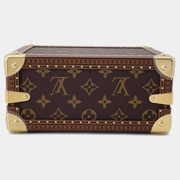Pre Owned Louis Vuitton Petite Vallees Beige Monogram Canvas Handbag