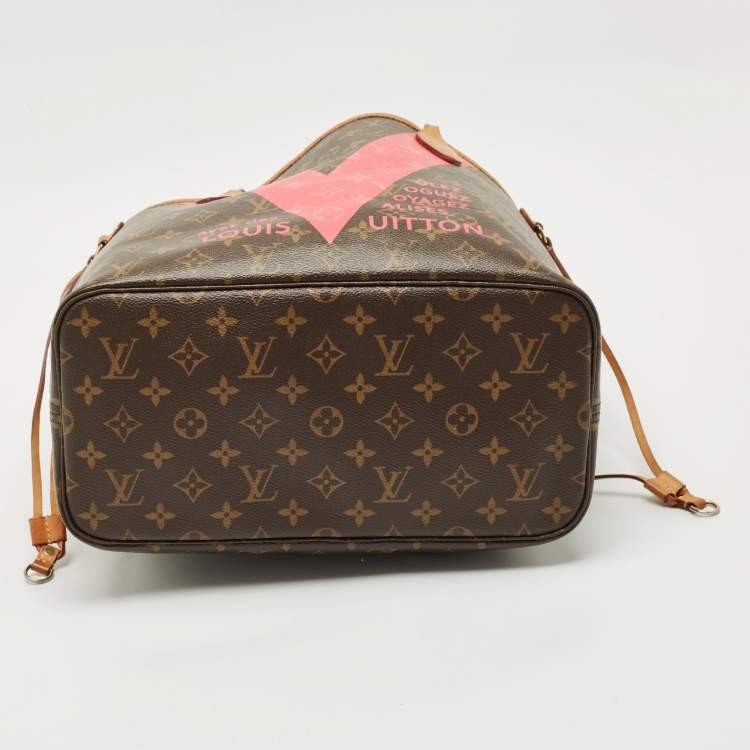 Pre Owned Louis Vuitton Monogram Canvas Cities V Neverfull MM Bag