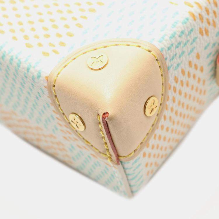 Pre Owned Louis Vuitton White Damier Heritage Steamer Wearable Wallet