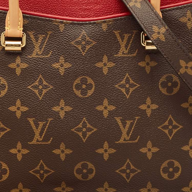 Pre Owned Louis Vuitton Cerise Monogram Canvas Pallas MM Bag