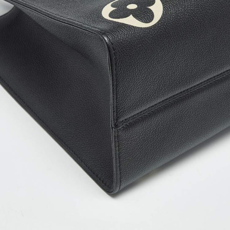 Pre Owned Louis Vuitton Bicolour Monogram Empreinte Leather OnTheGo MM Bag
