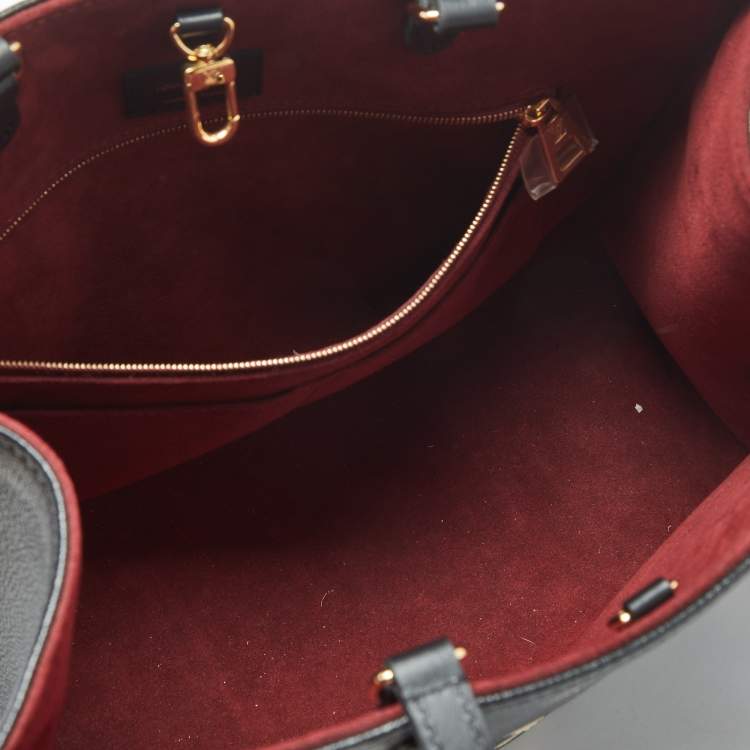 Pre Owned Louis Vuitton Bicolour Monogram Empreinte Leather OnTheGo MM Bag