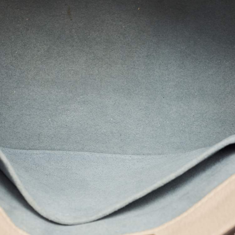 Pre Owned Louis Vuitton Greige Monogram Leather and Canvas On My Side PM Bag