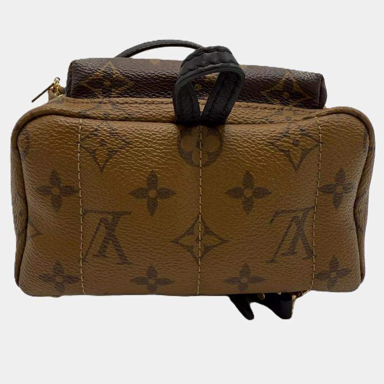 Pre Owned Louis Vuitton Palm Springs Mini Brown Monogram Canvas Backpack