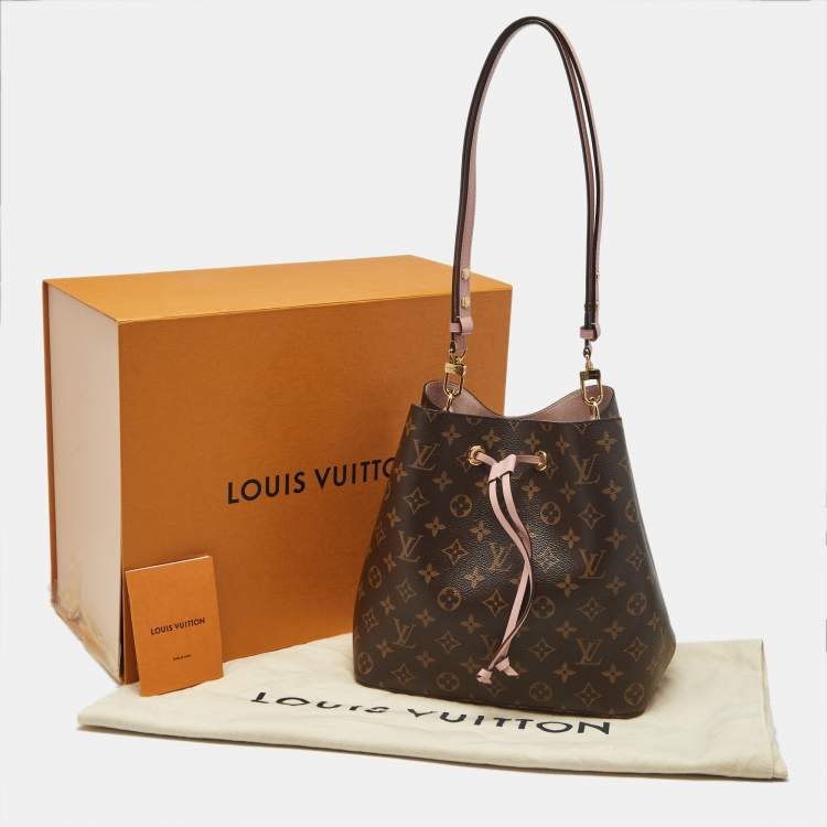 Pre Owned Louis Vuitton Rose Poudre Monogram Canvas NeoNoe Bag