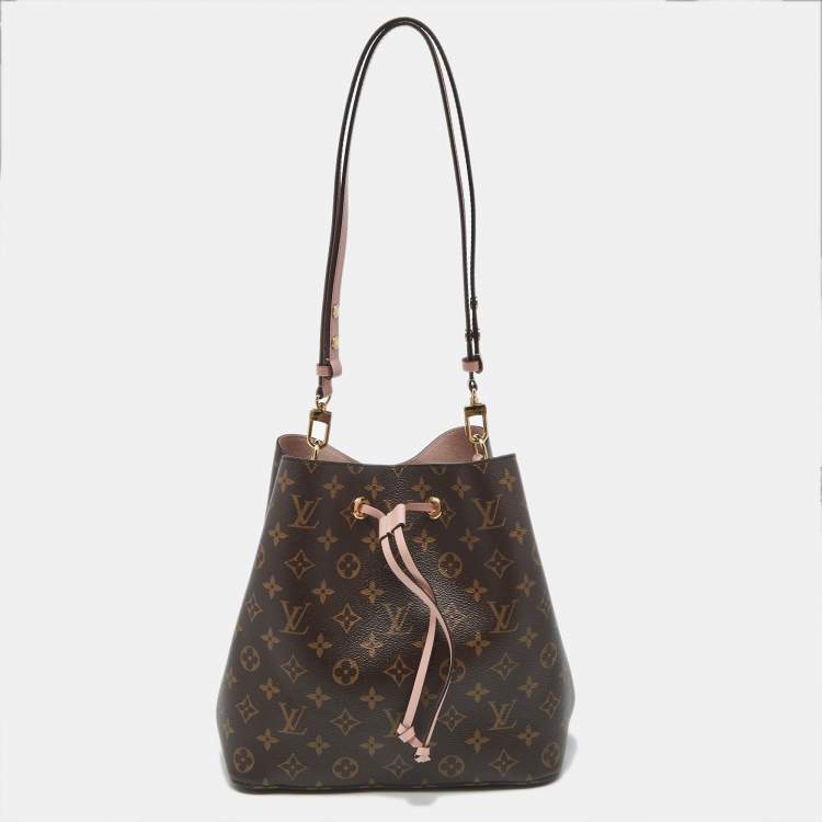 Pre Owned Louis Vuitton Rose Poudre Monogram Canvas NeoNoe Bag
