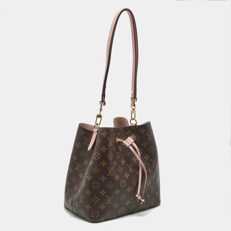 Pre Owned Louis Vuitton Rose Poudre Monogram Canvas NeoNoe Bag