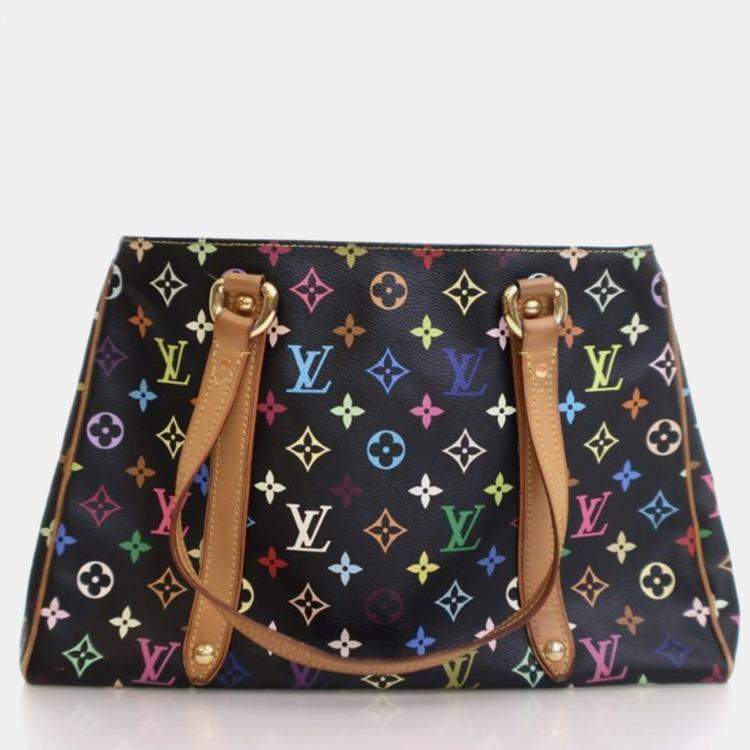 Pre Owned Louis Vuitton Aurelia MM Vintage Multicolor Monogram Canvas Tote Bag