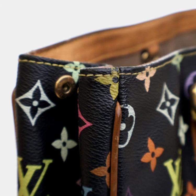 Pre Owned Louis Vuitton Aurelia MM Vintage Multicolor Monogram Canvas Tote Bag