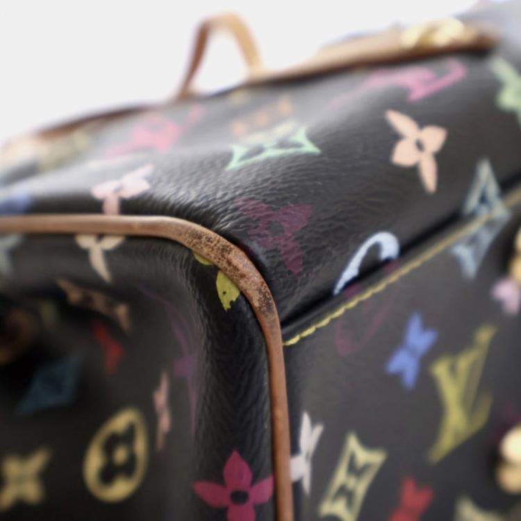 Pre Owned Louis Vuitton Aurelia MM Vintage Multicolor Monogram Canvas Tote Bag